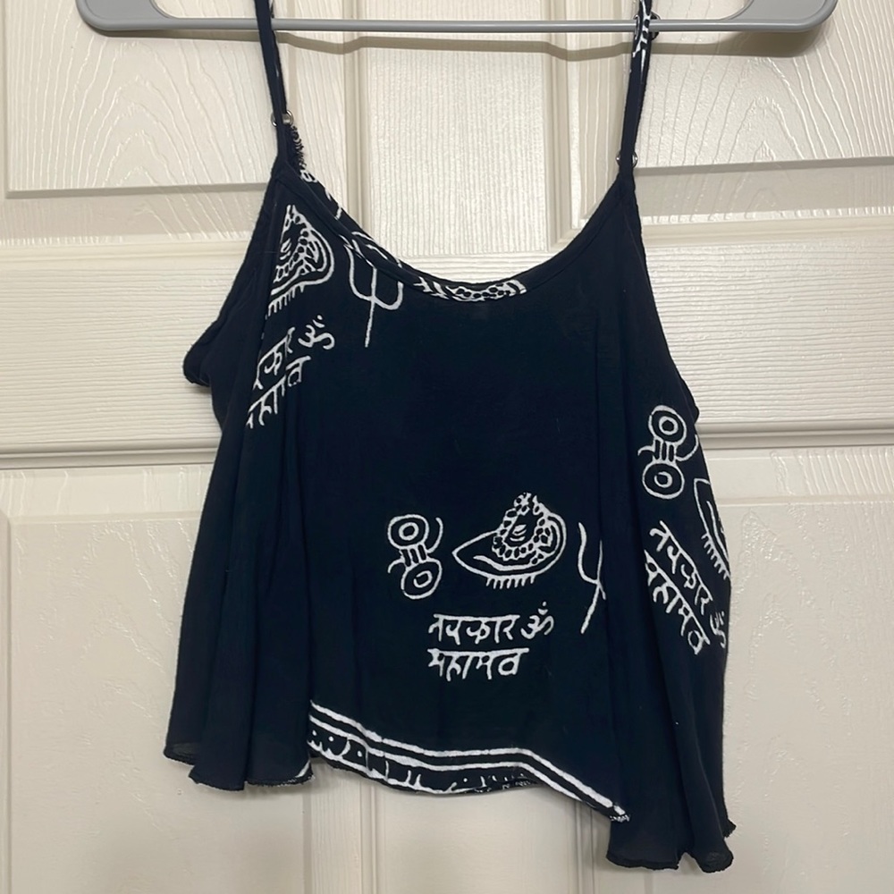 Flowy black tank top